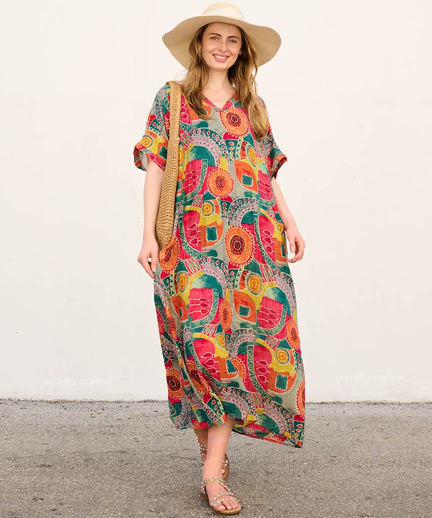 Casual, Abito con Tasche – Ornella Caftan™
