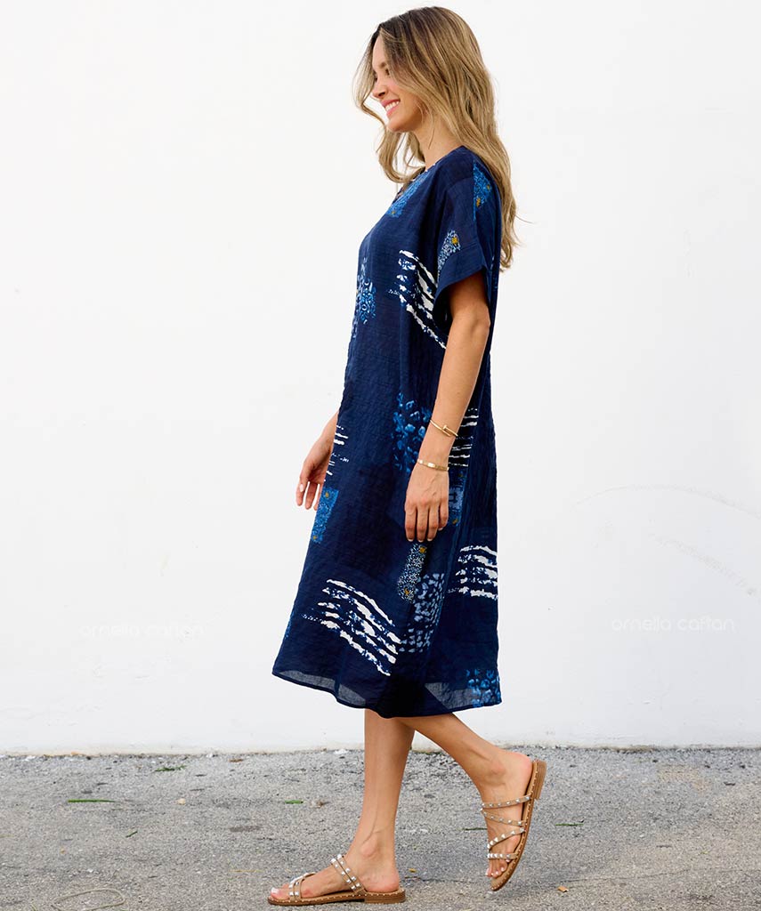 Casual, Abito Corto con Tasche – Ornella Caftan™