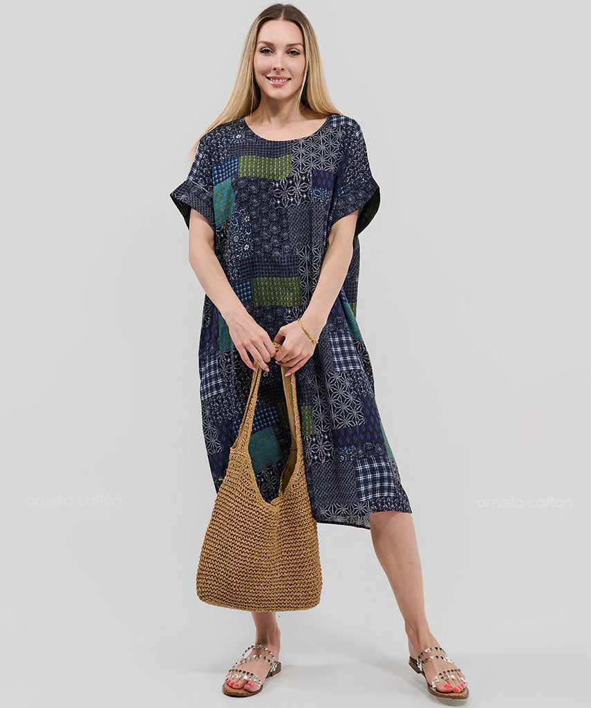 Casual, Abito Corto con Tasche – Ornella Caftan™