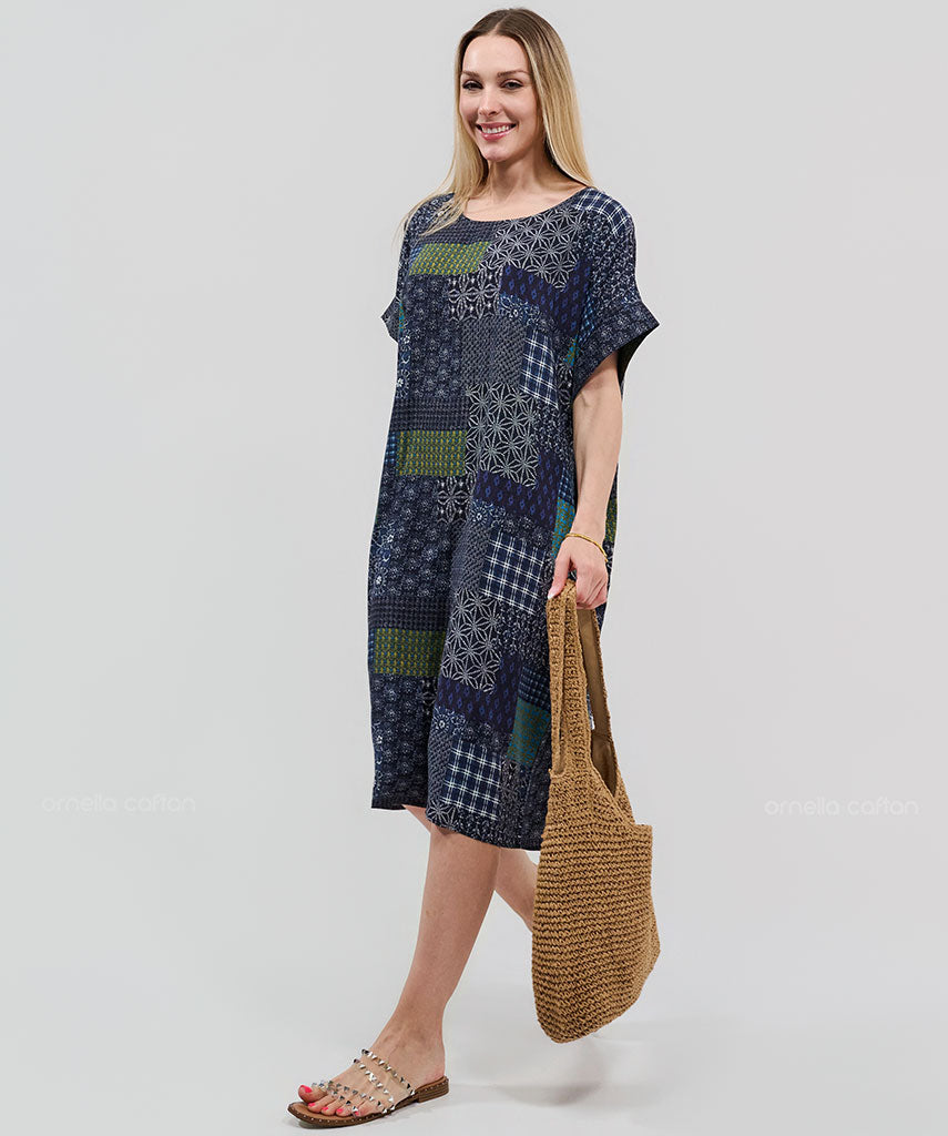 Casual, Abito Corto con Tasche – Ornella Caftan™