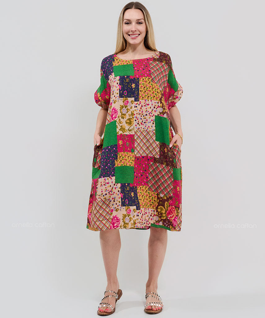 Casual, Abito Corto con Tasche – Ornella Caftan™