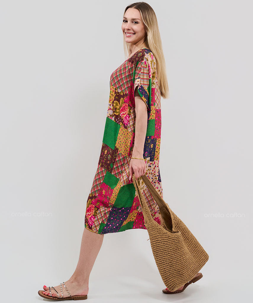 Casual, Abito Corto con Tasche – Ornella Caftan™