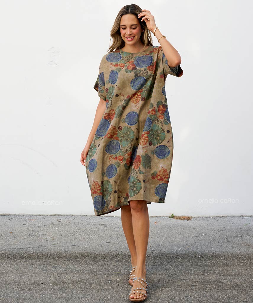 Casual, Abito Corto con Tasche – Ornella Caftan™