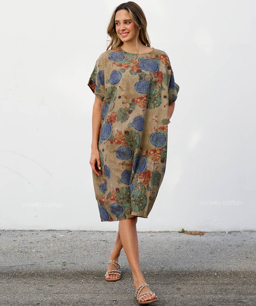 Casual, Abito Corto con Tasche – Ornella Caftan™