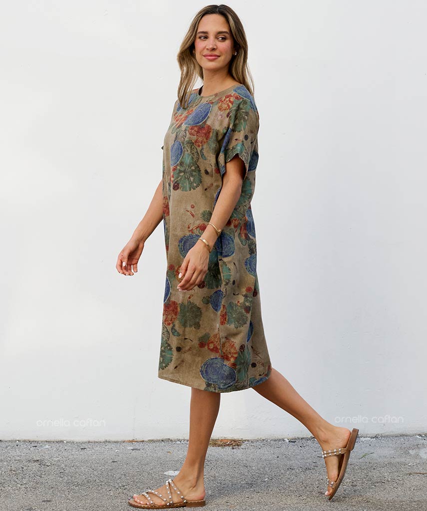 Casual, Abito Corto con Tasche – Ornella Caftan™