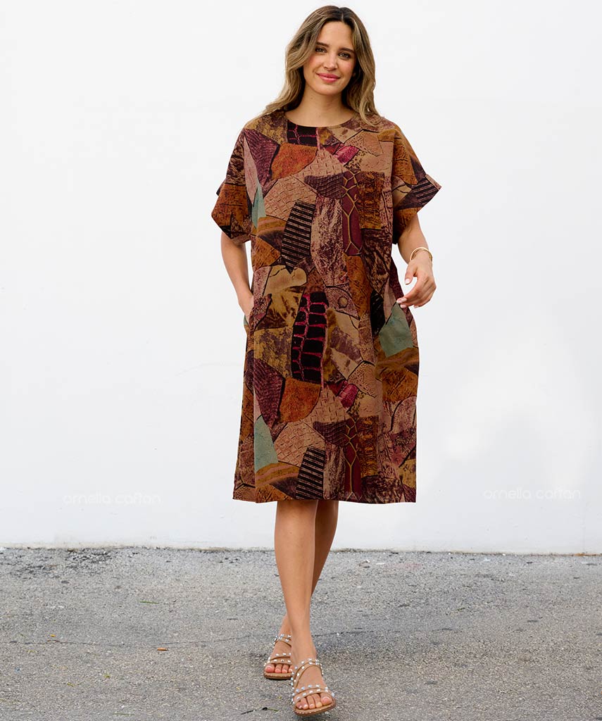 Casual, Abito Corto con Tasche – Ornella Caftan™