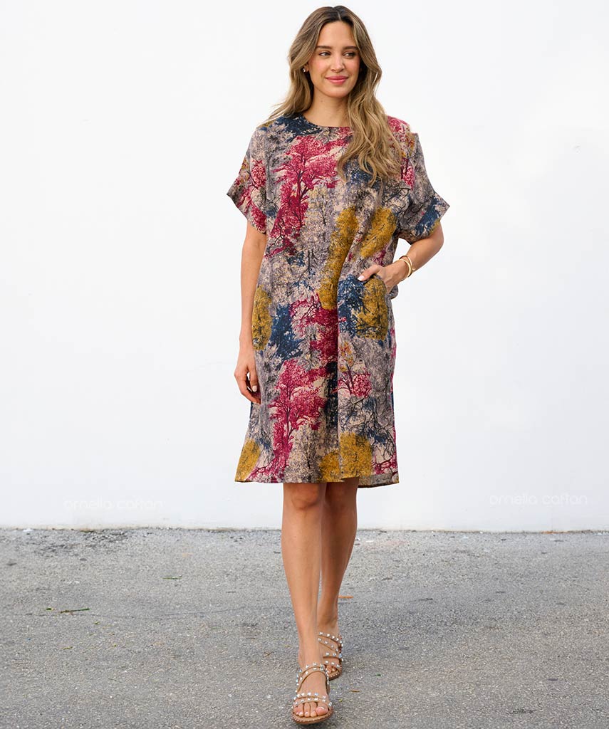 Casual, Abito Corto con Tasche – Ornella Caftan™