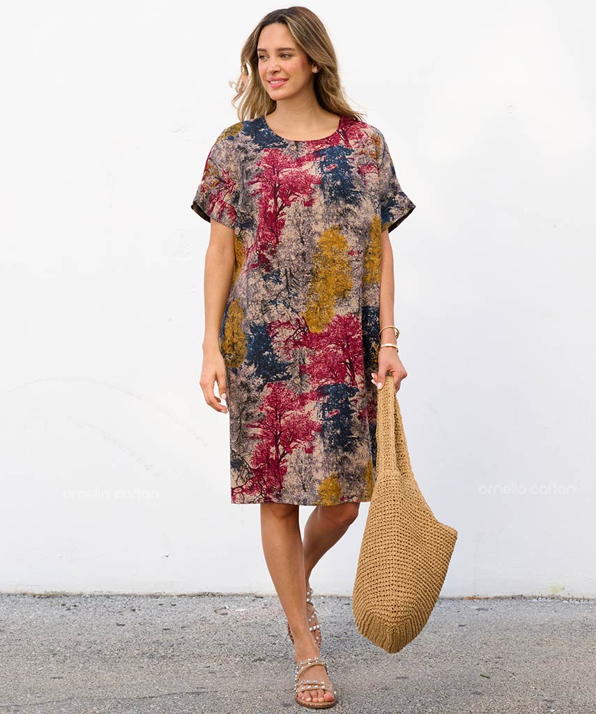 Casual, Abito Corto con Tasche – Ornella Caftan™