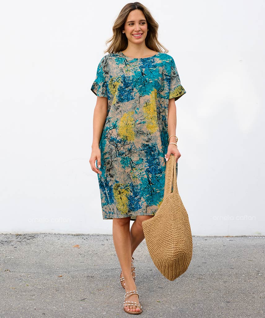 Casual, Abito Corto con Tasche – Ornella Caftan™