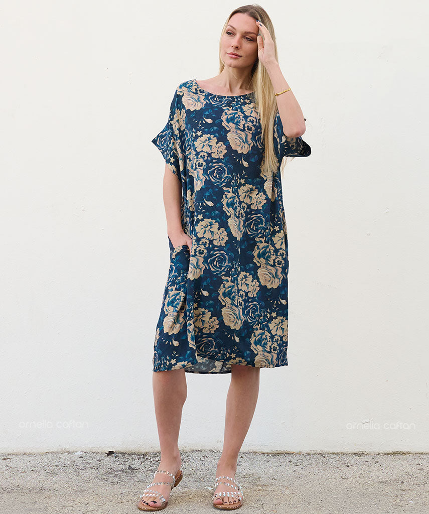 Casual, Abito Corto con Tasche – Ornella Caftan™