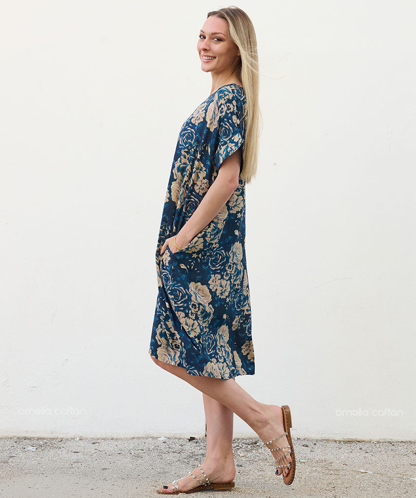 Casual, Abito Corto con Tasche – Ornella Caftan™