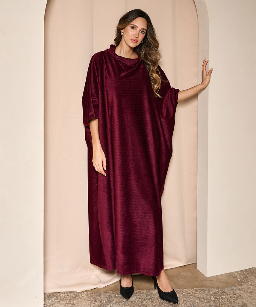 Caftano in velluto caldo e morbido - Ornella Caftan™