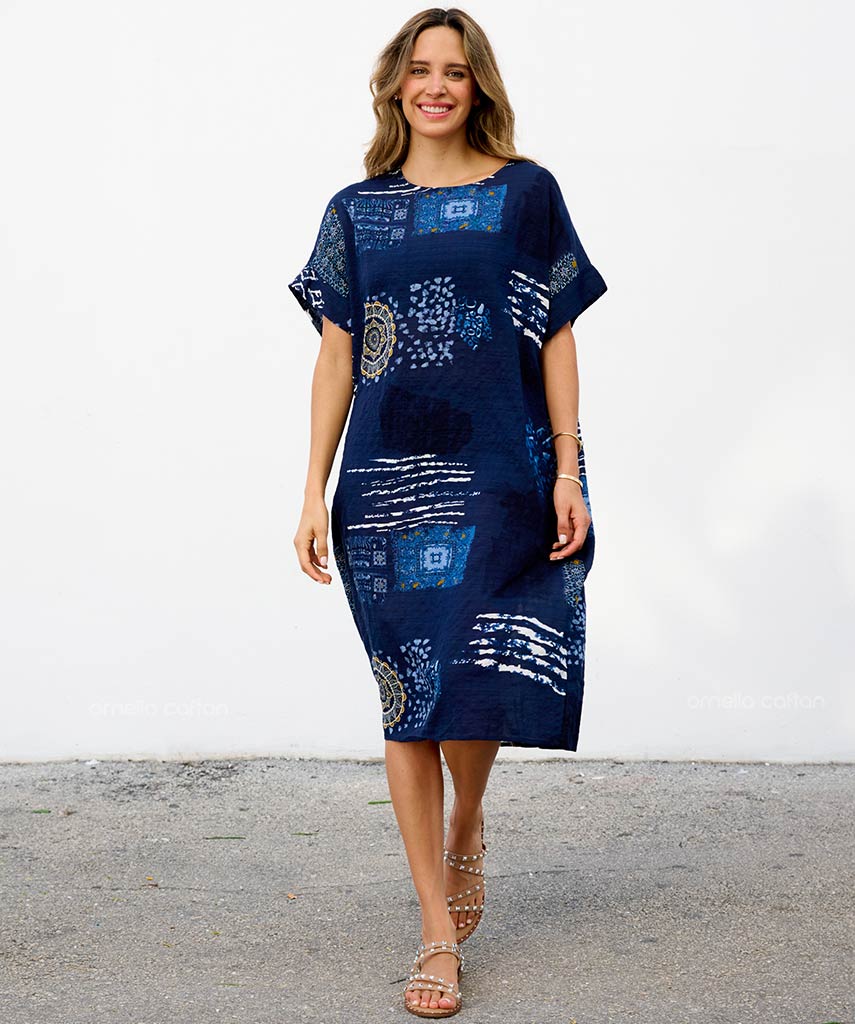 Casual, Abito Corto con Tasche – Ornella Caftan™