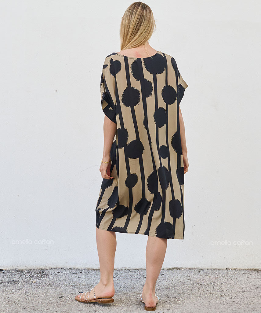 Casual, Abito Corto con Tasche – Ornella Caftan™