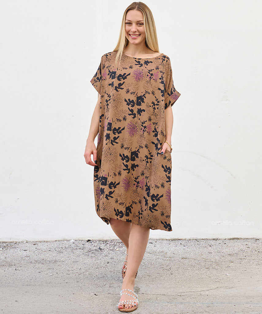 Casual, Abito Corto con Tasche – Ornella Caftan™