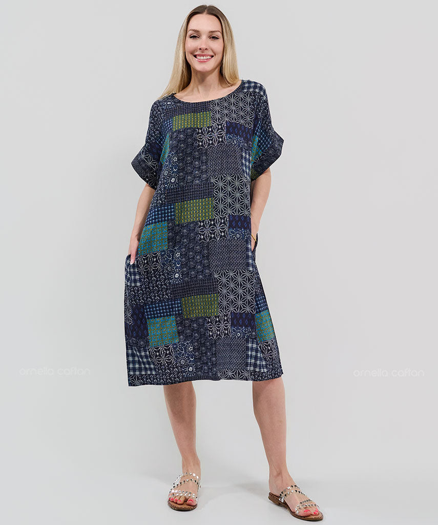 Casual, Abito Corto con Tasche – Ornella Caftan™