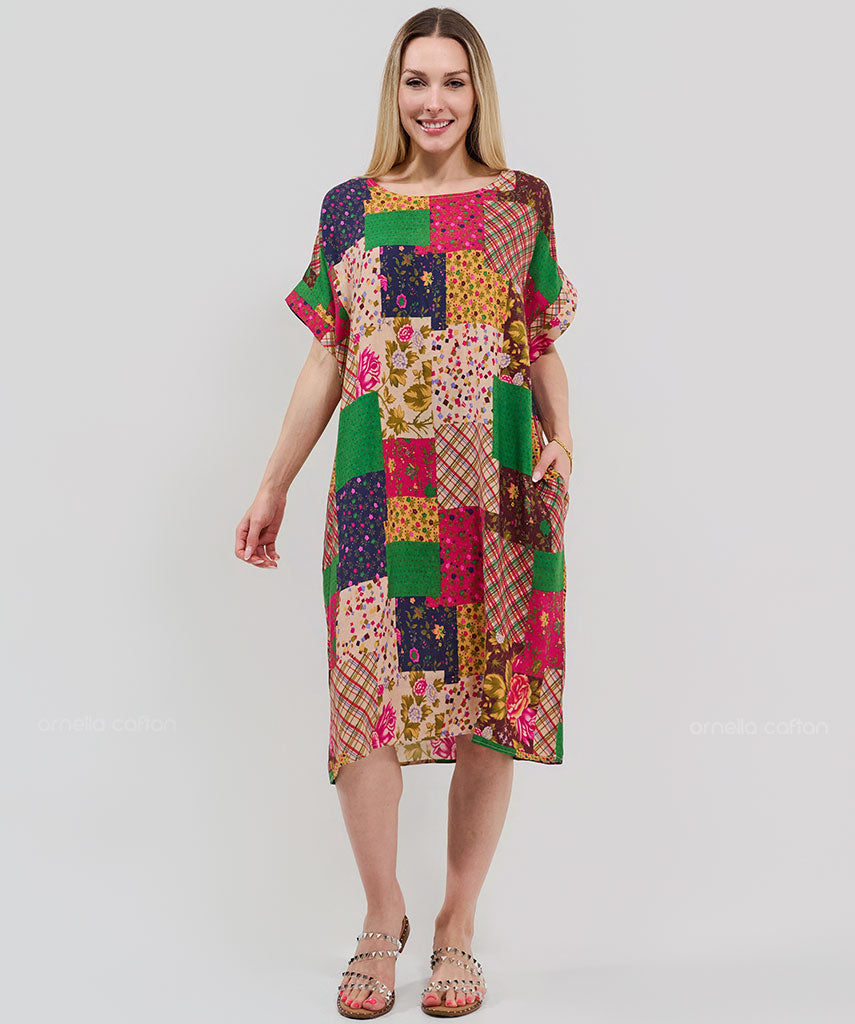 Casual, Abito Corto con Tasche – Ornella Caftan™