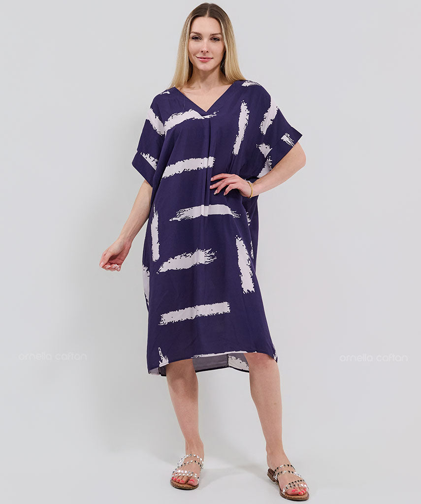 Casual, Abito Corto con Tasche – Ornella Caftan™