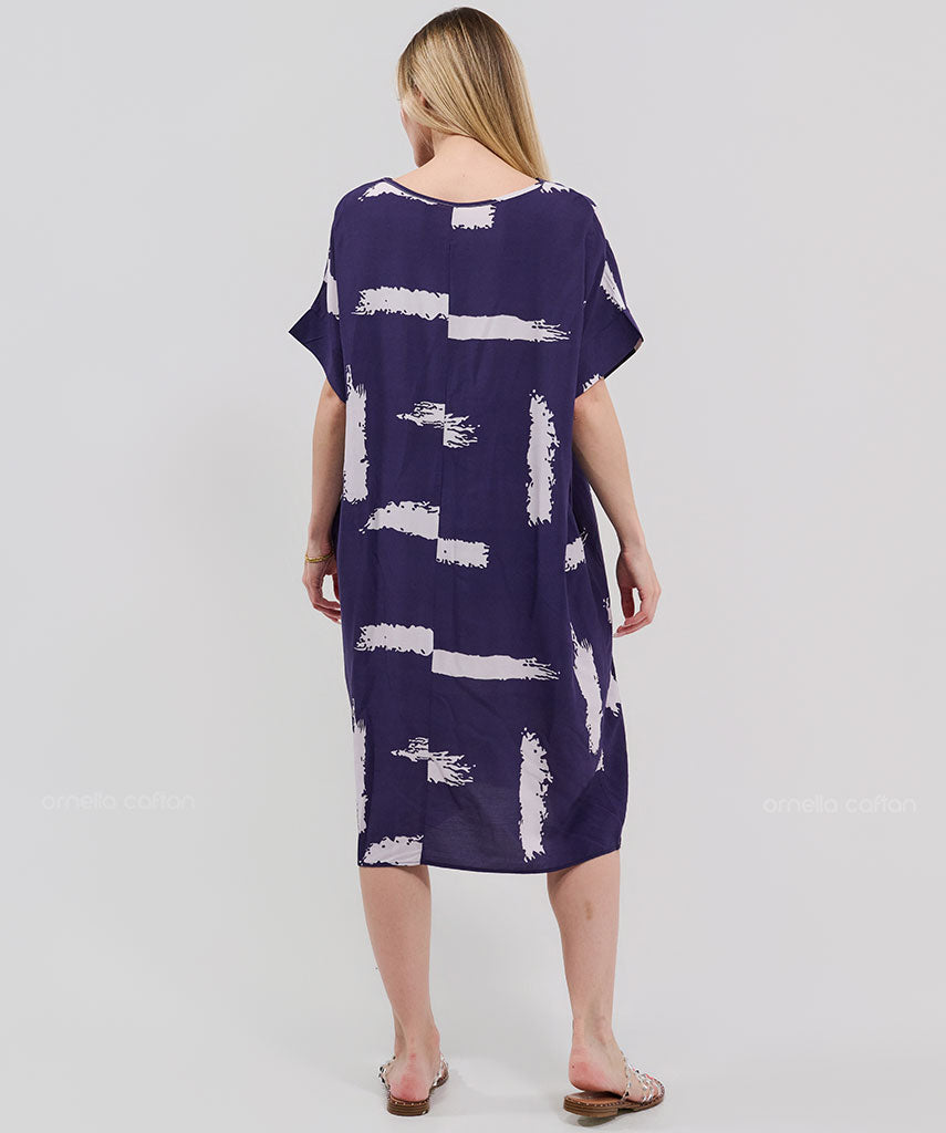 Casual, Abito Corto con Tasche – Ornella Caftan™