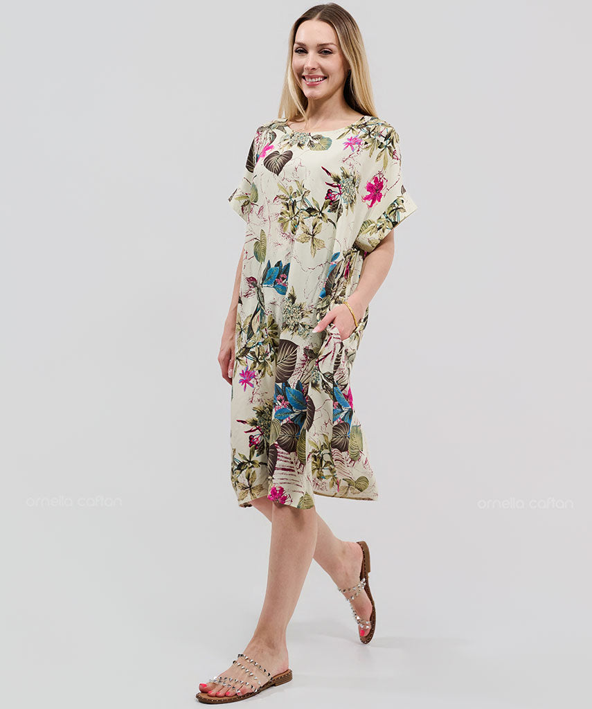 Casual, Abito Corto con Tasche – Ornella Caftan™