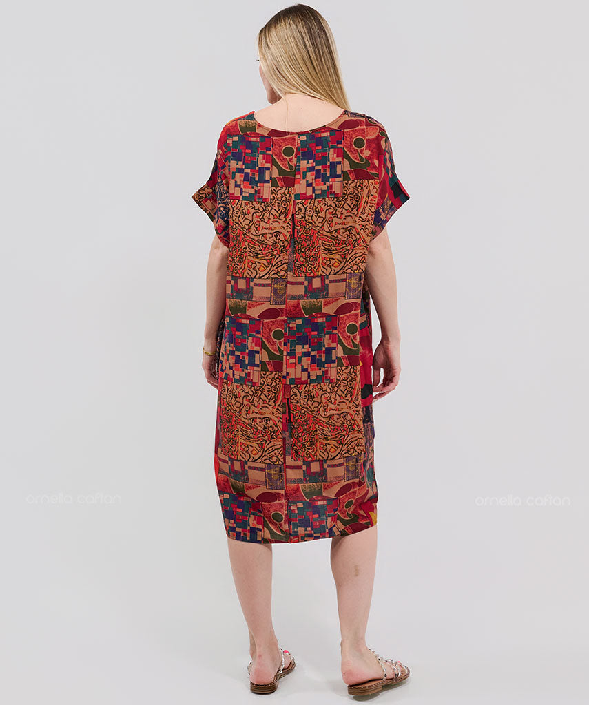 Casual, Abito Corto con Tasche – Ornella Caftan™