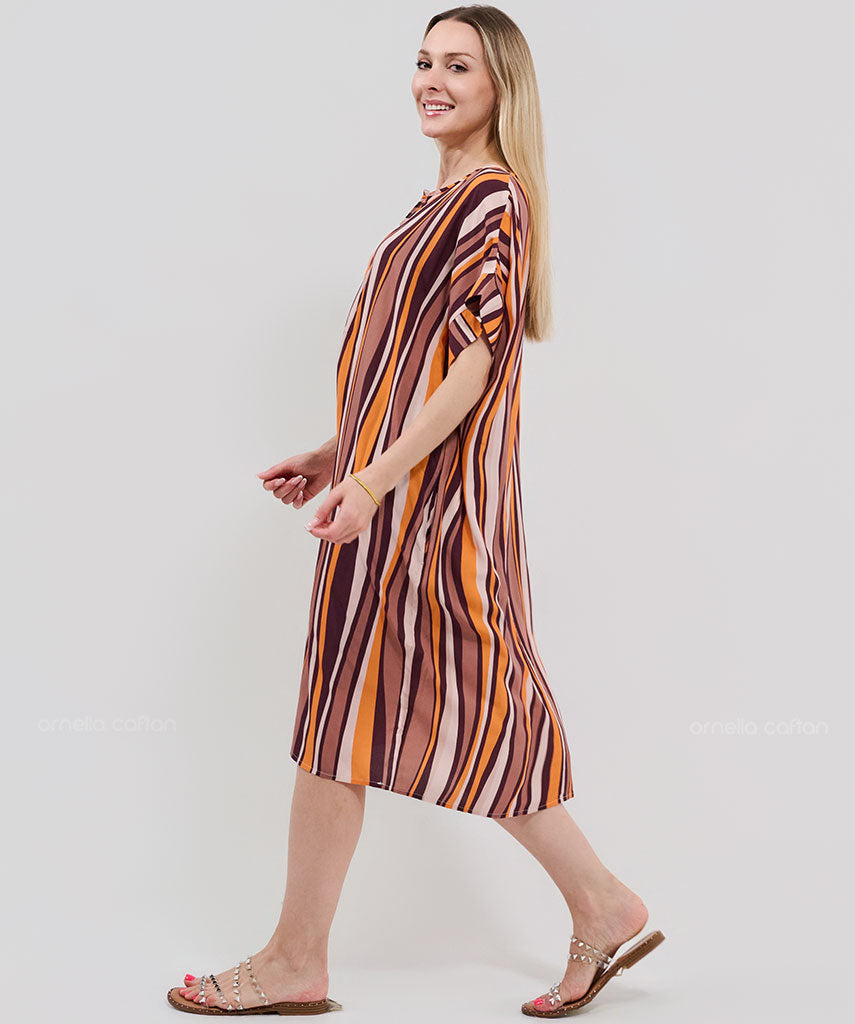 Casual, Abito Corto con Tasche – Ornella Caftan™