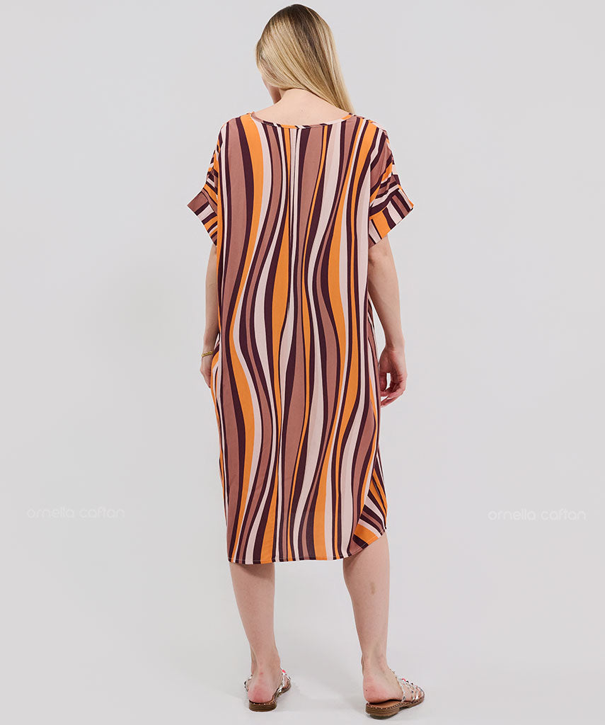 Casual, Abito Corto con Tasche – Ornella Caftan™