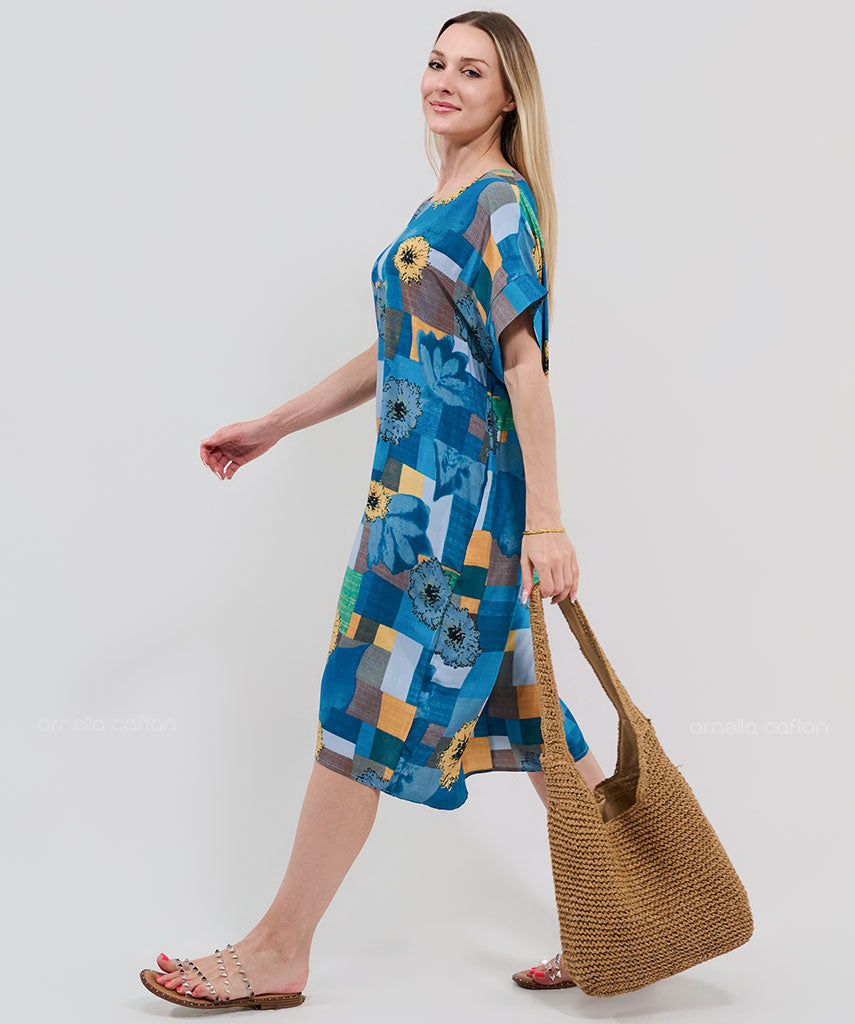 Casual, Abito Corto con Tasche – Ornella Caftan™