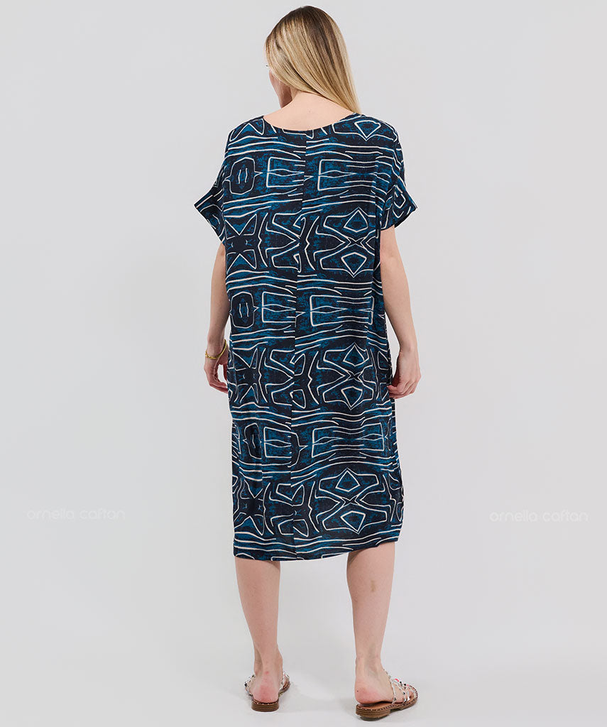 Casual, Abito Corto con Tasche – Ornella Caftan™