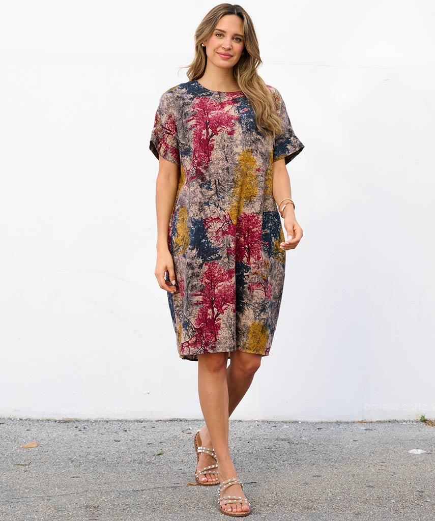 Casual, Abito Corto con Tasche – Ornella Caftan™